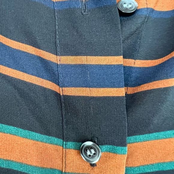 Madewell Striped Blouse in Black and Brown - Picture 8 of 8